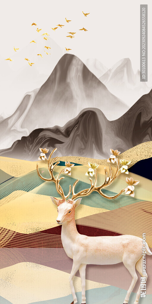 高清 大气新画玄关 Tif分层