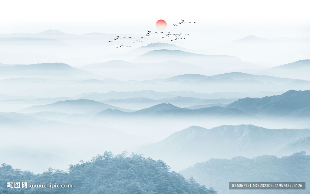 新中式山水画