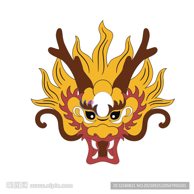  矢量 龙头