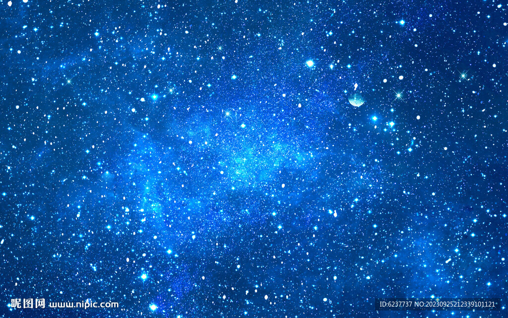 蓝色宇宙星背景
