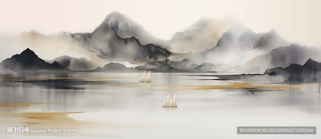 中国风景山水装饰画