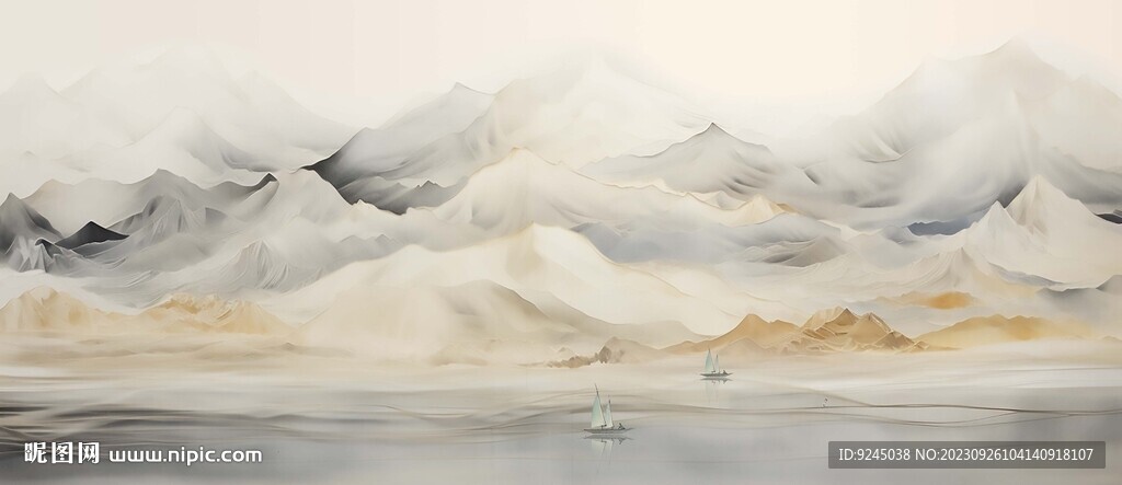 经理室山水画