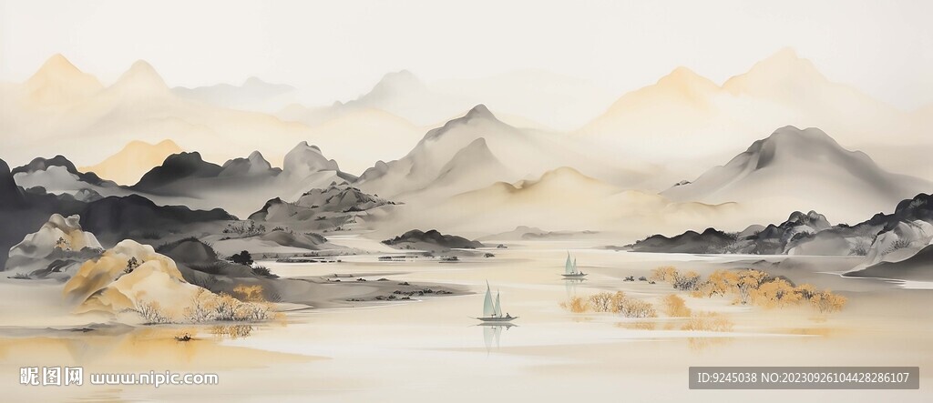 办公室山水画