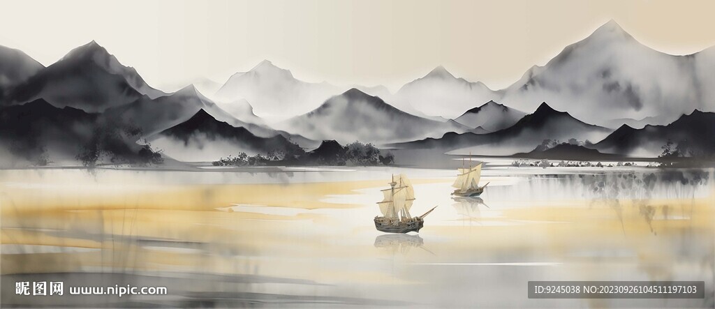 办公室山水画