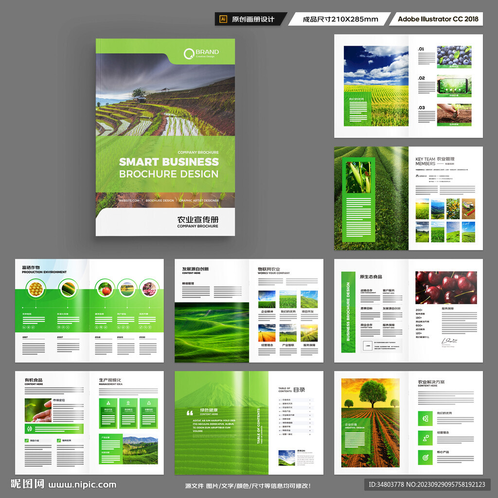 农业画册模板