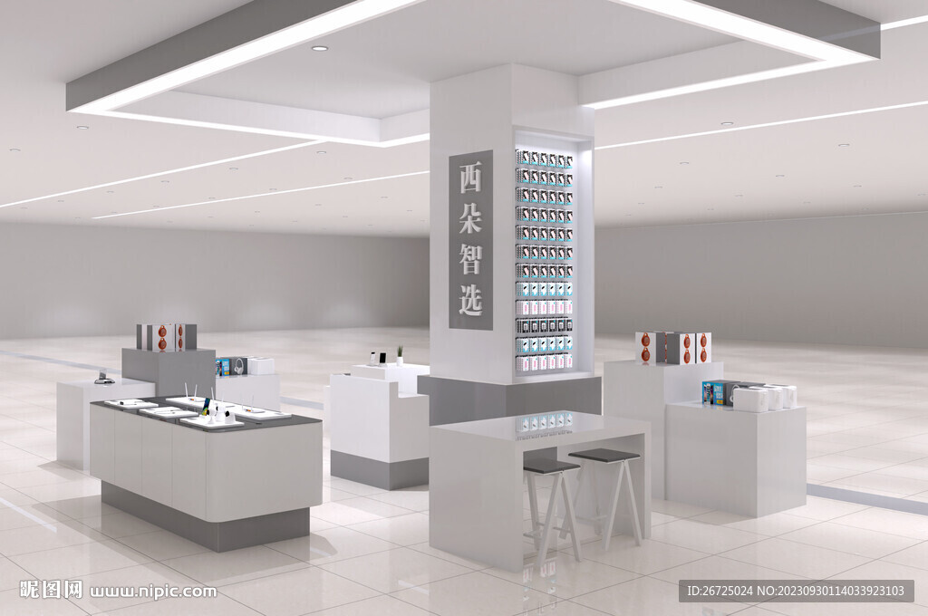 商场手机店设计案例效果图