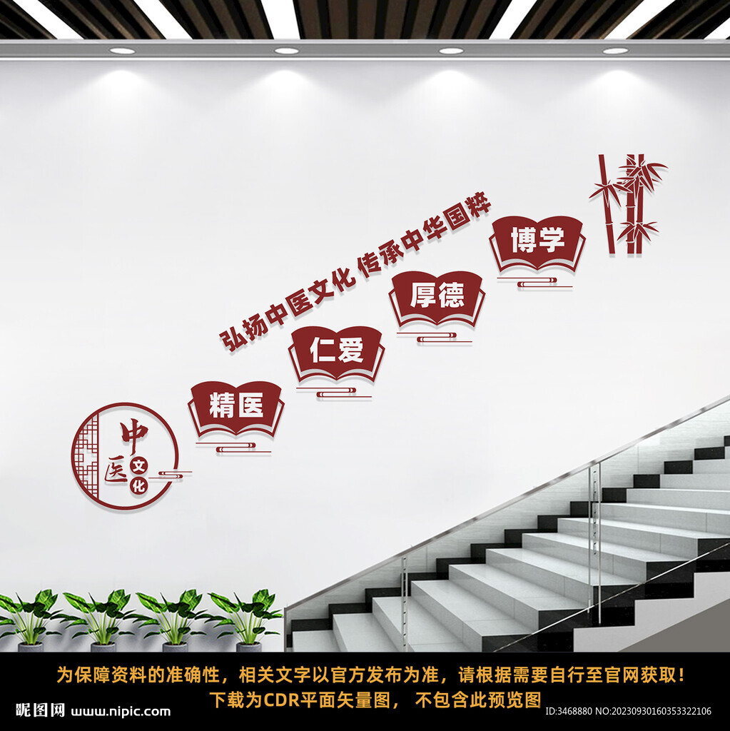 中医楼梯文化墙