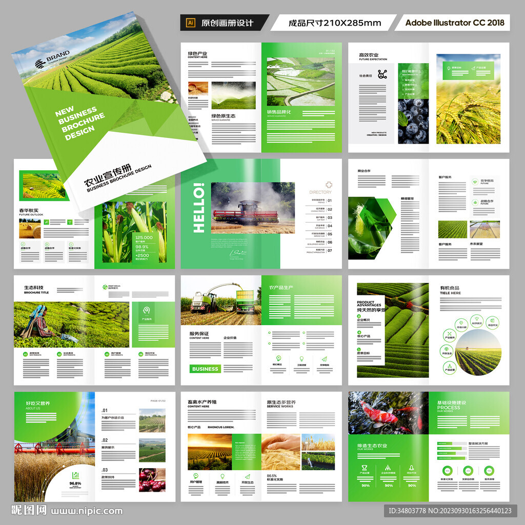 农业画册模板