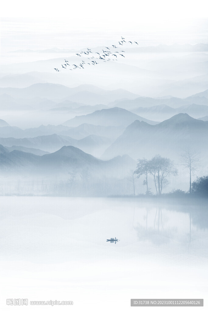 玄关山水画