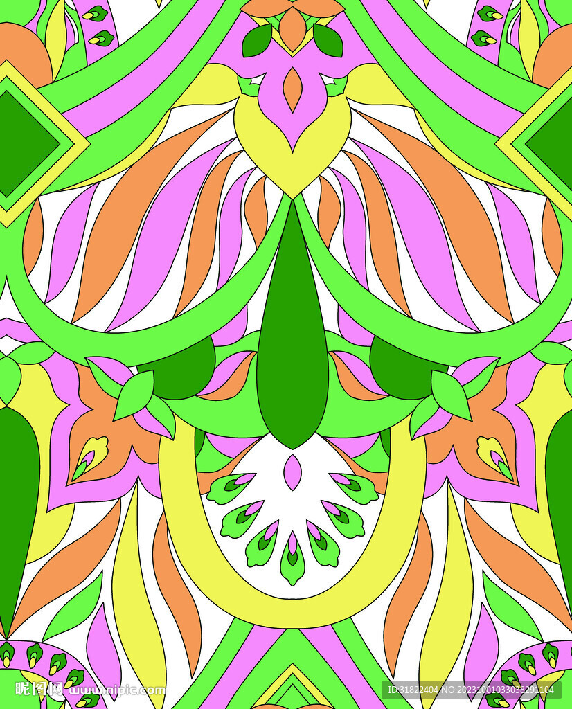 几何对称花