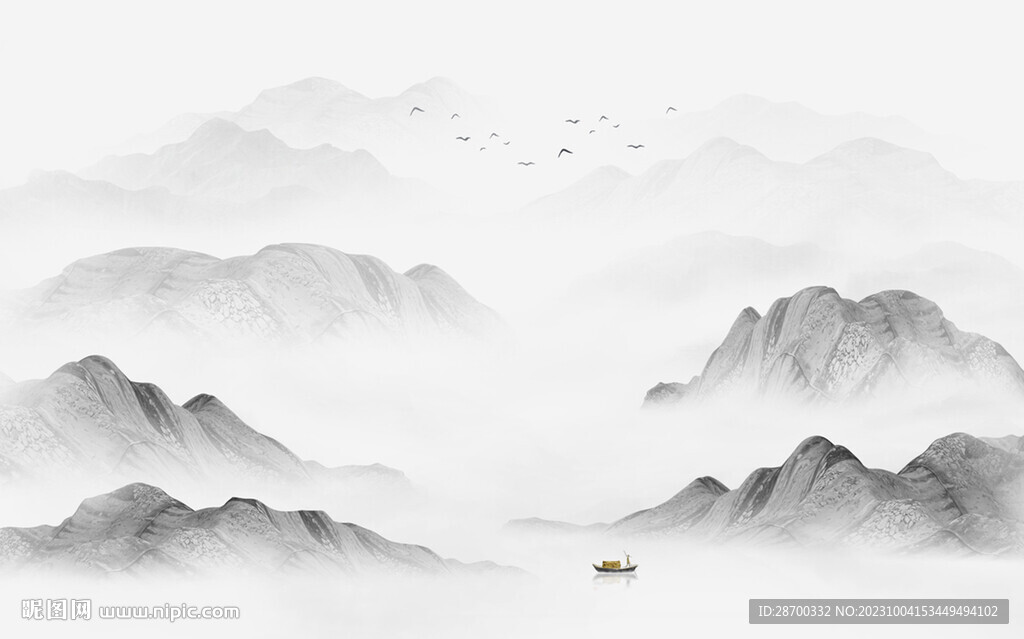 水墨山水画
