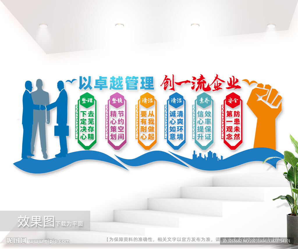 6S企业文化墙