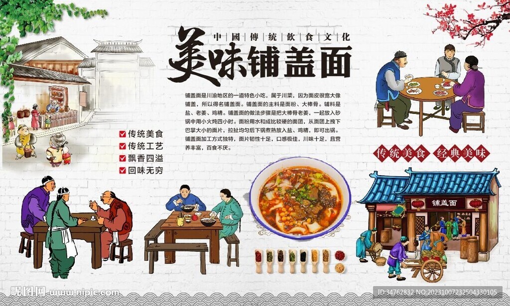 锅盖面 