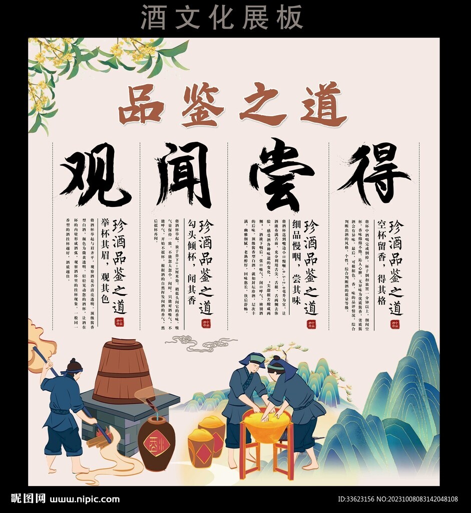 酒文化展板
