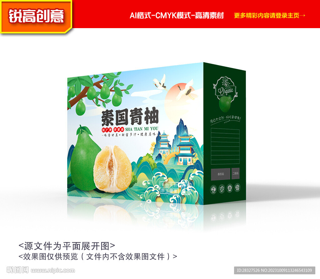 柚子包装 青柚包装