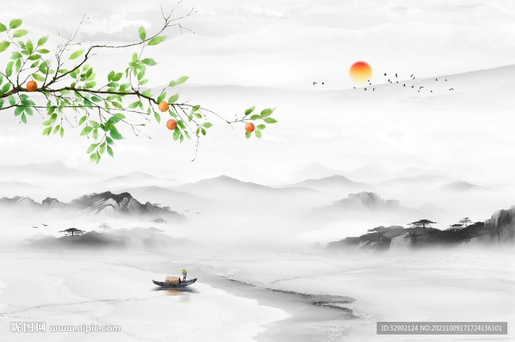 柿柿如意背景墙