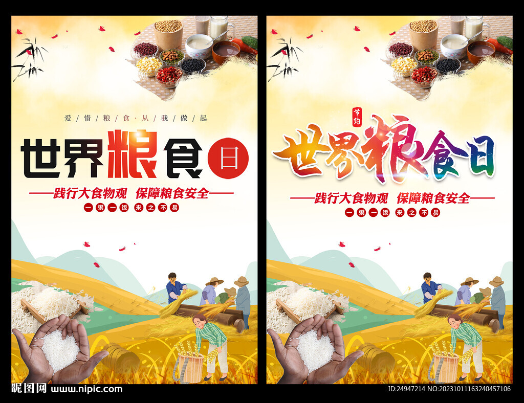 世界粮食日和全国粮食安全宣传周