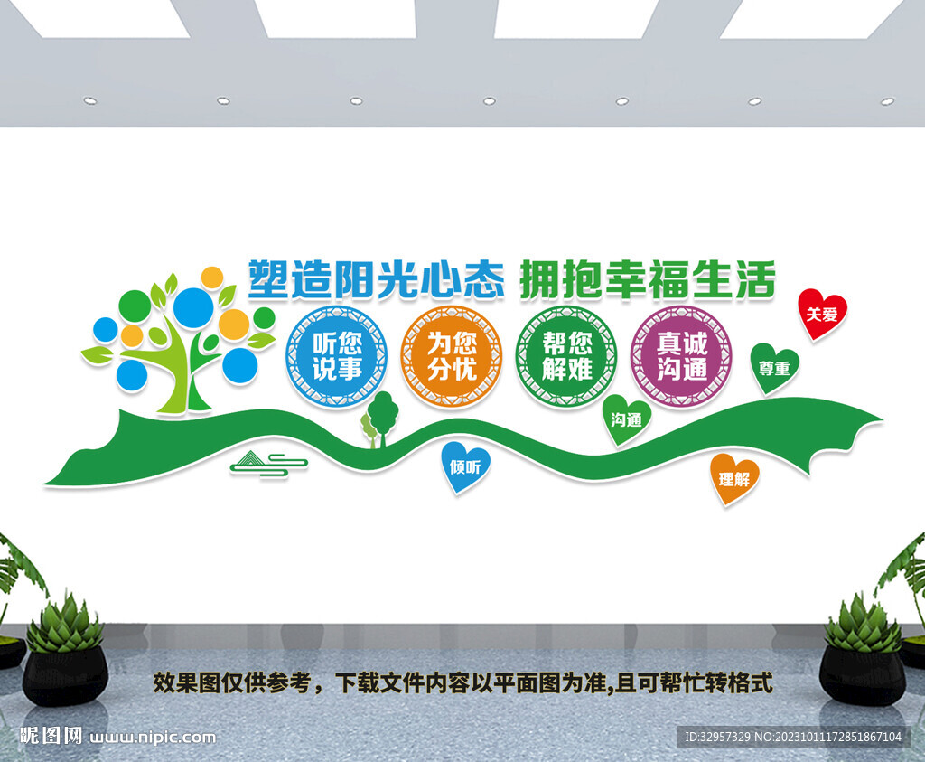 心理咨询室文化墙