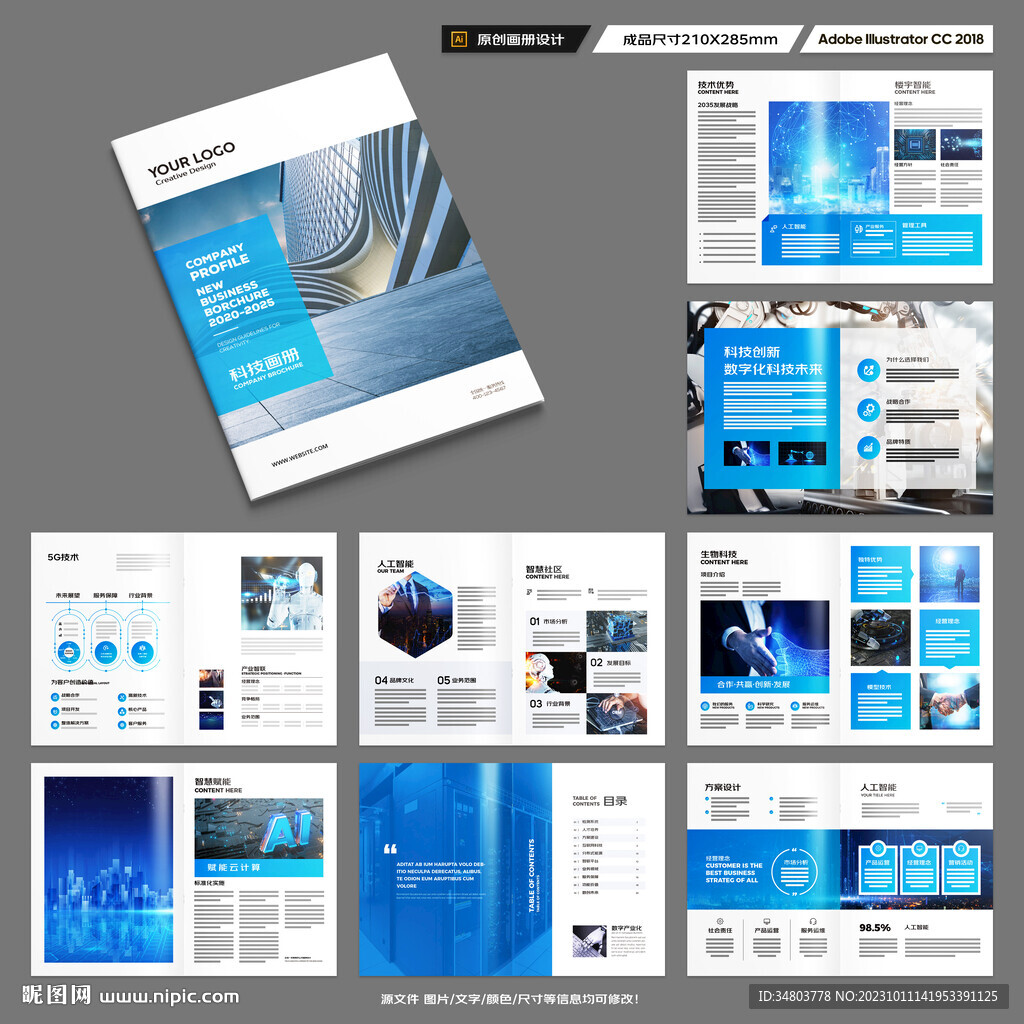 科技企业画册