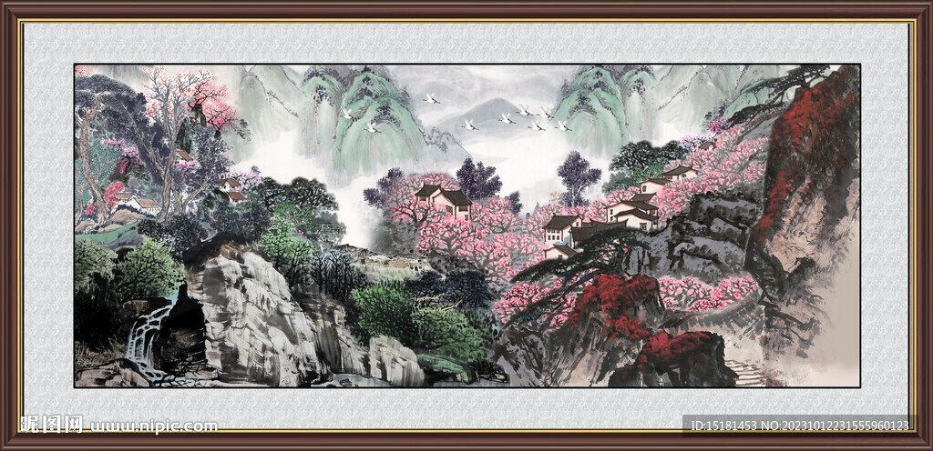 山水国画 
