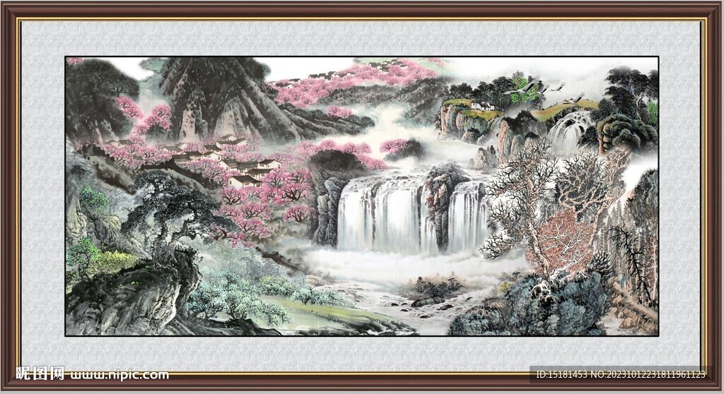 山水国画 