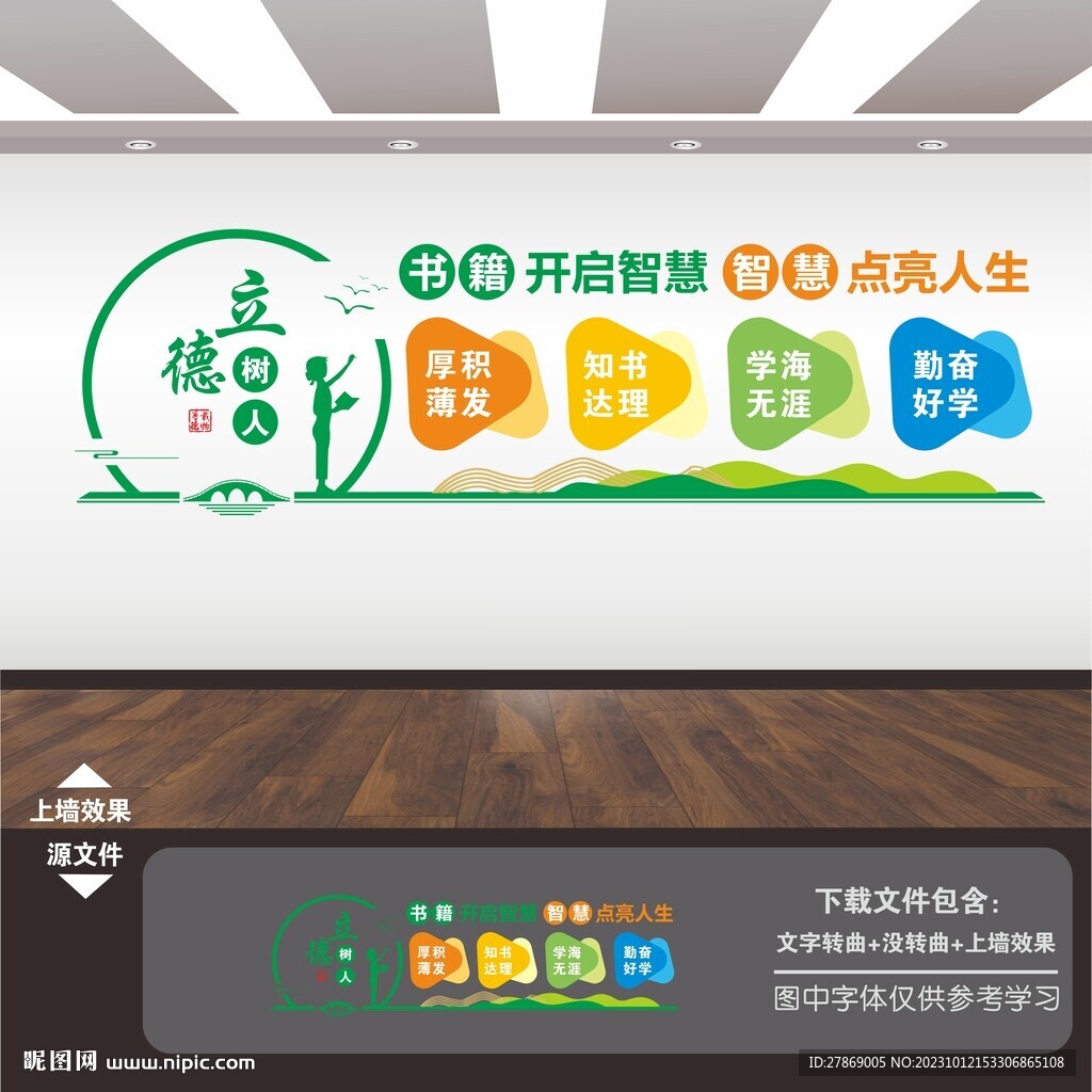 图书馆文化墙
