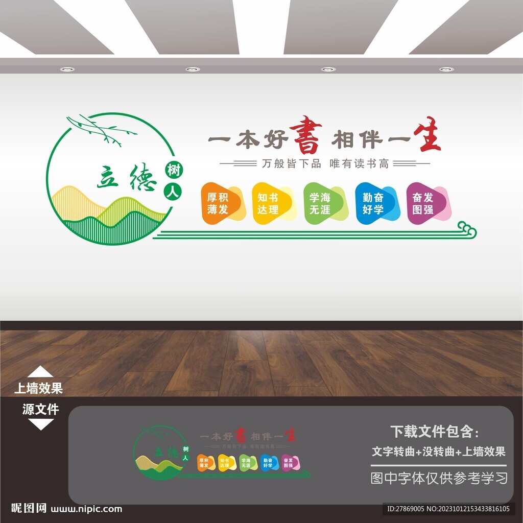 阅览室文化墙