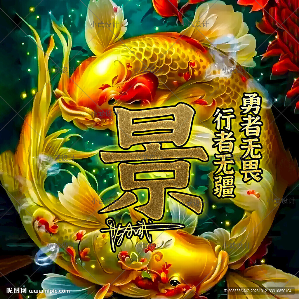 锦鲤姓氏头像