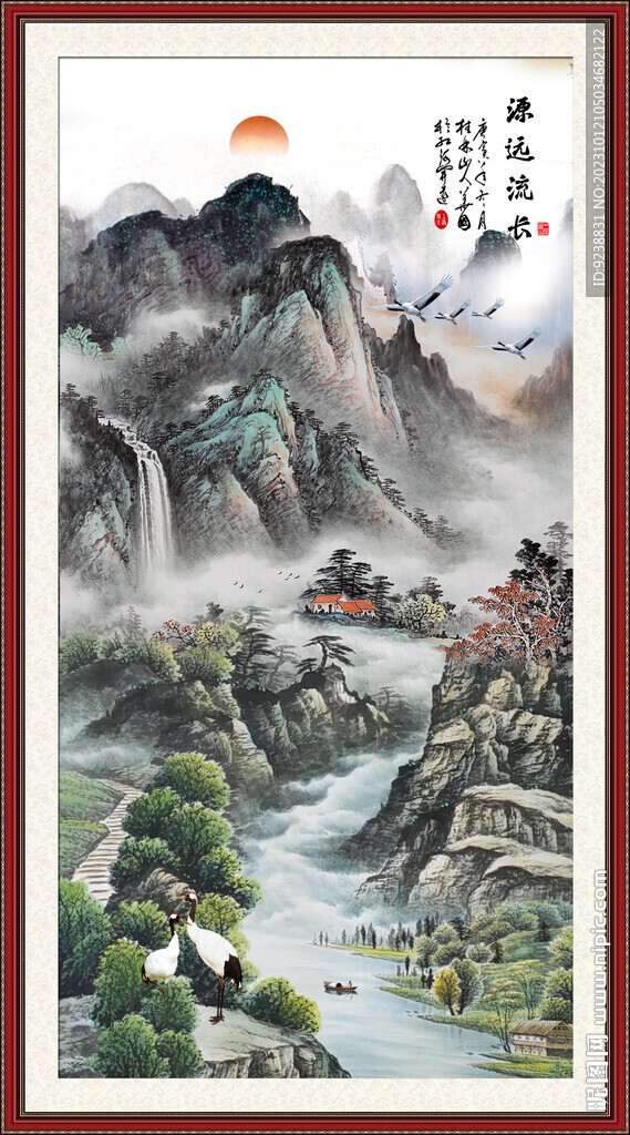 玄关山水画