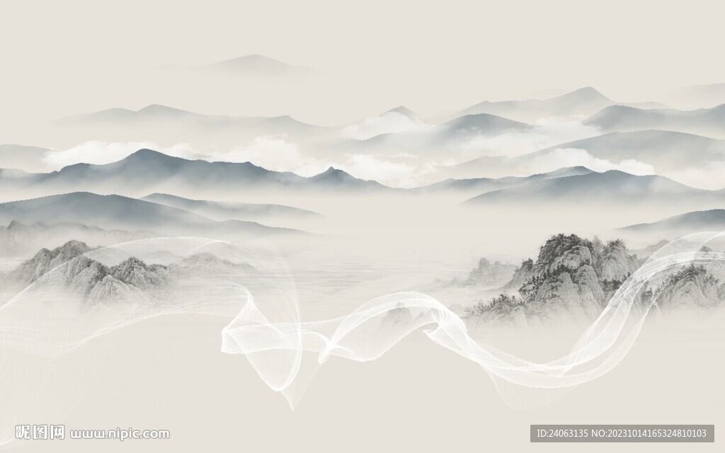 中式山水画
