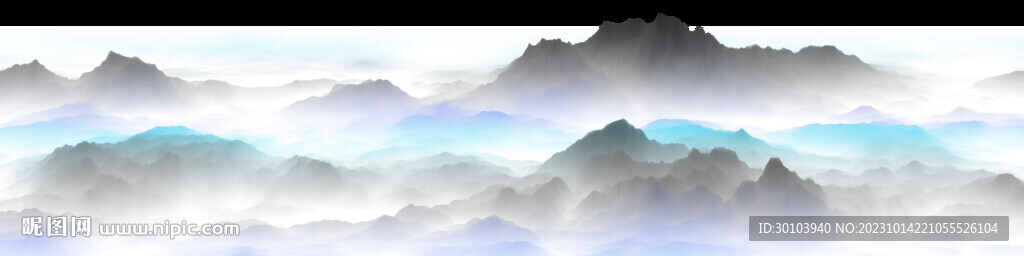 写意水墨山水 