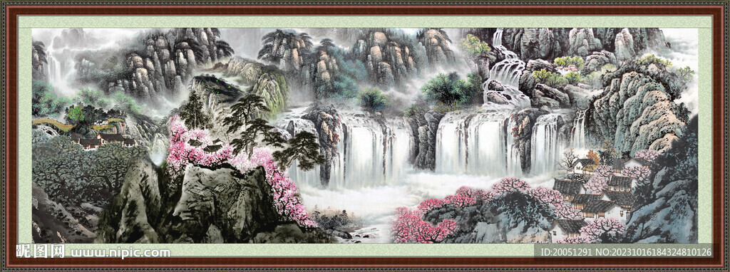 大厅山水画 