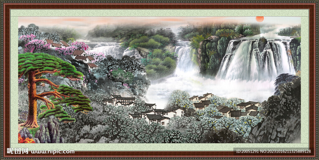客厅山水画 