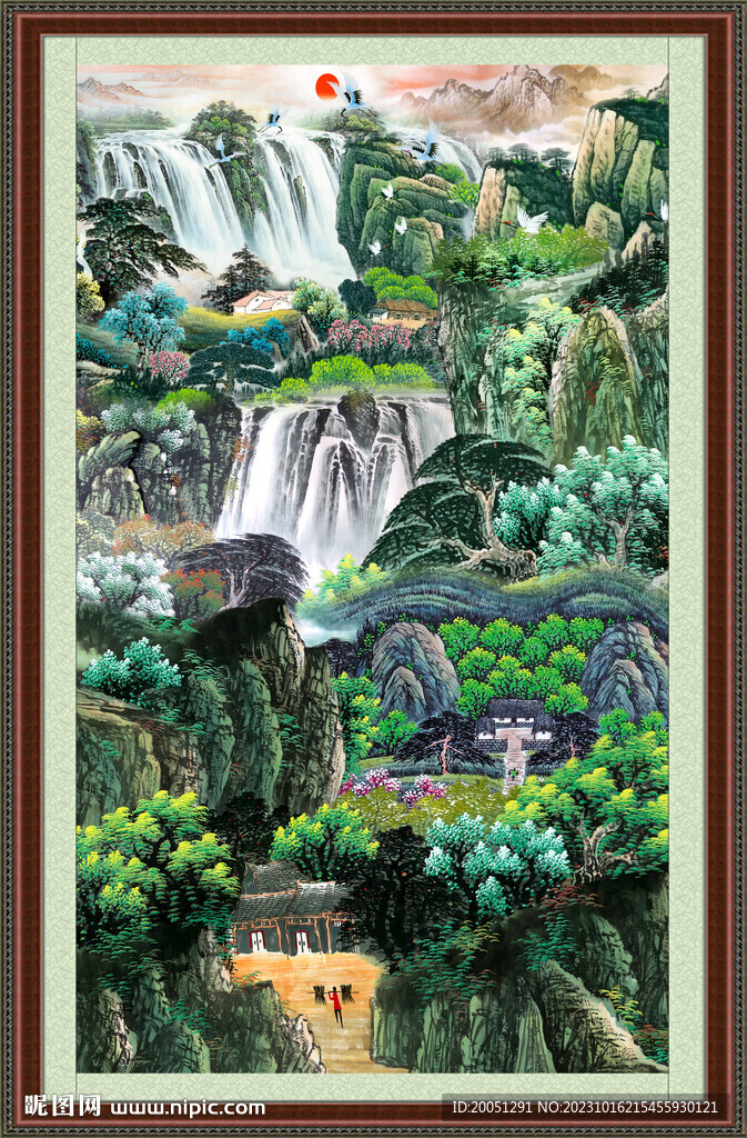 客厅山水画 