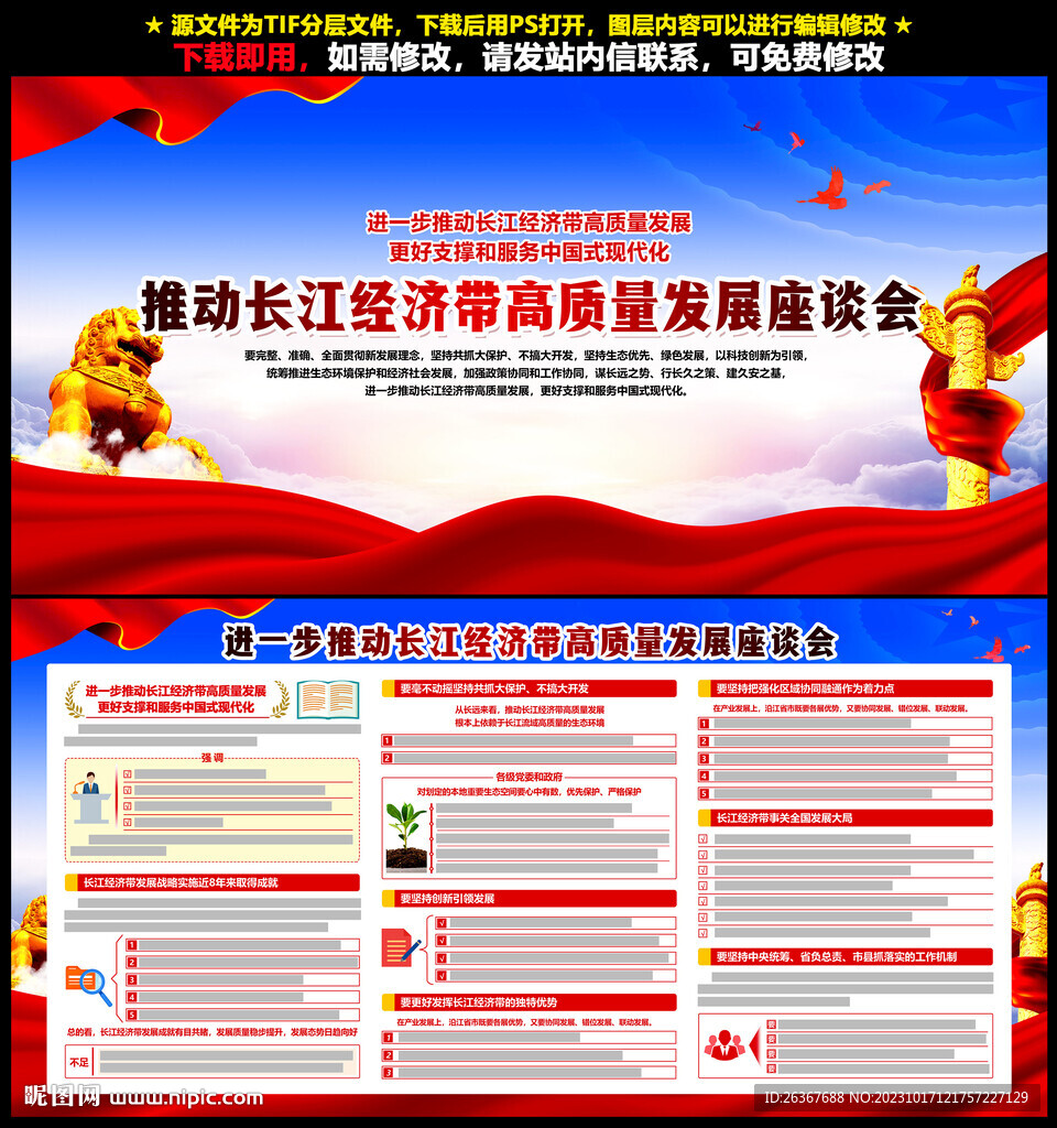 长江经济带高质量发展座谈会