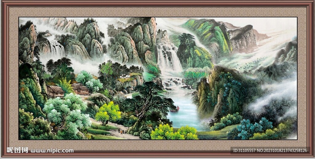 国画山水画