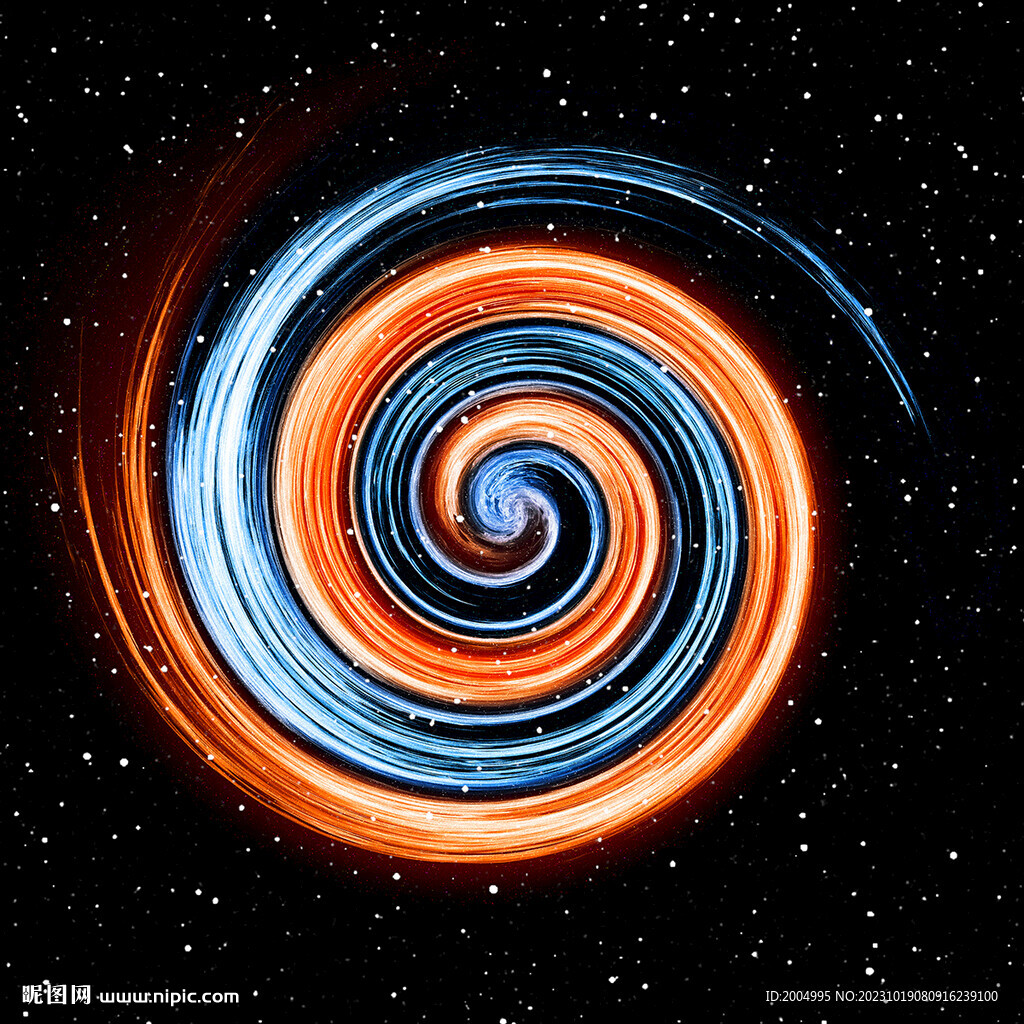 红蓝旋涡星空