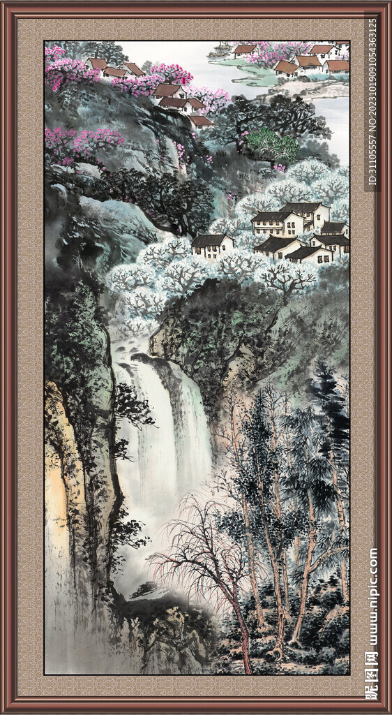 中堂画山水 