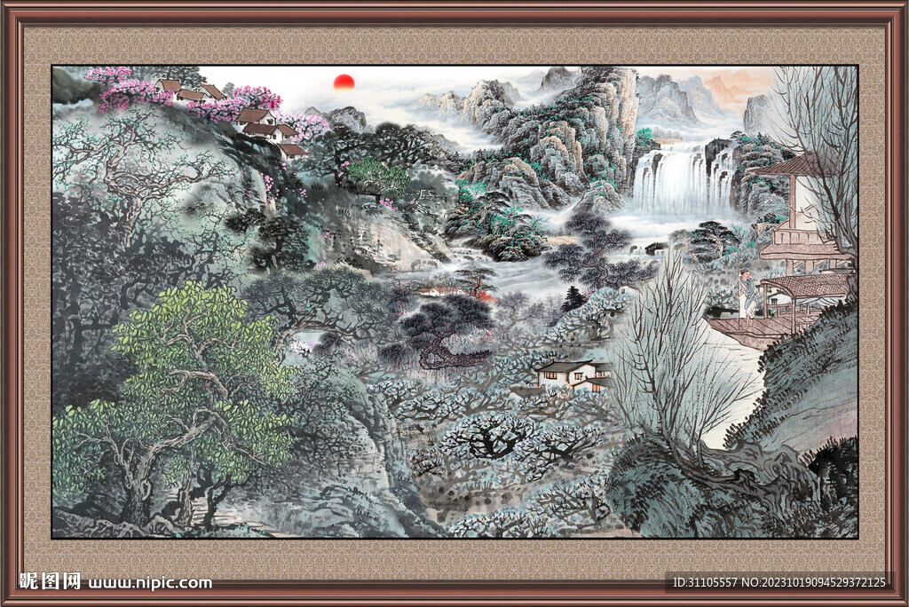 国画山水画