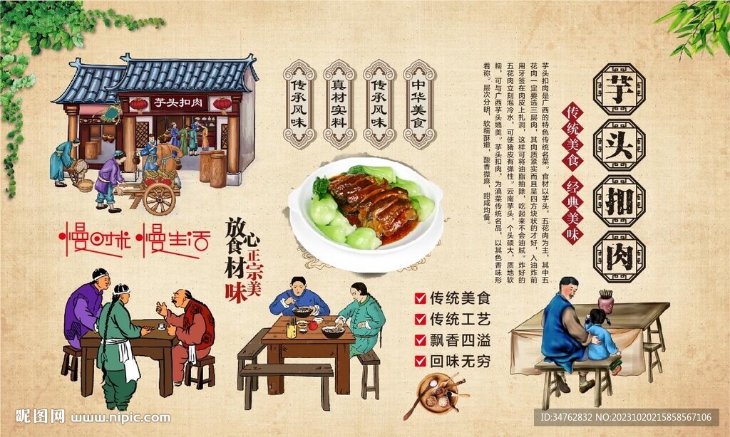 芋头扣肉 