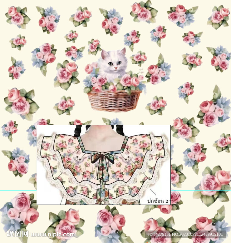 碎花小猫