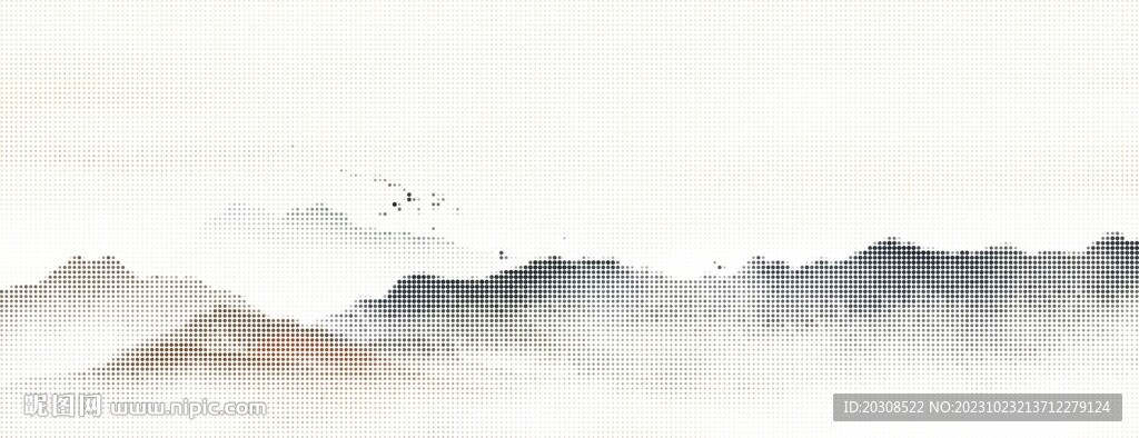 圆点山水激光镂空