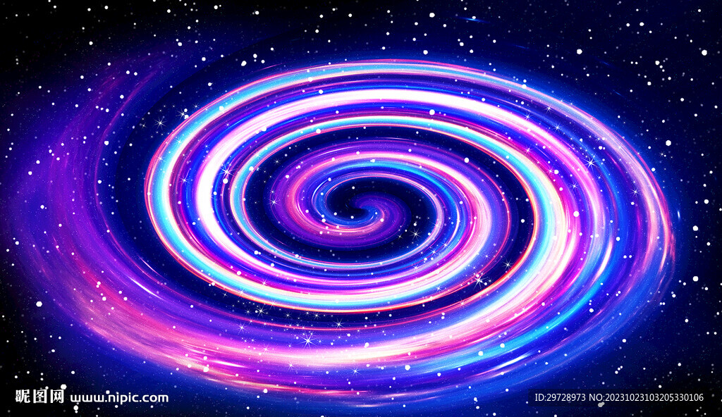 梦幻星空漩涡背景