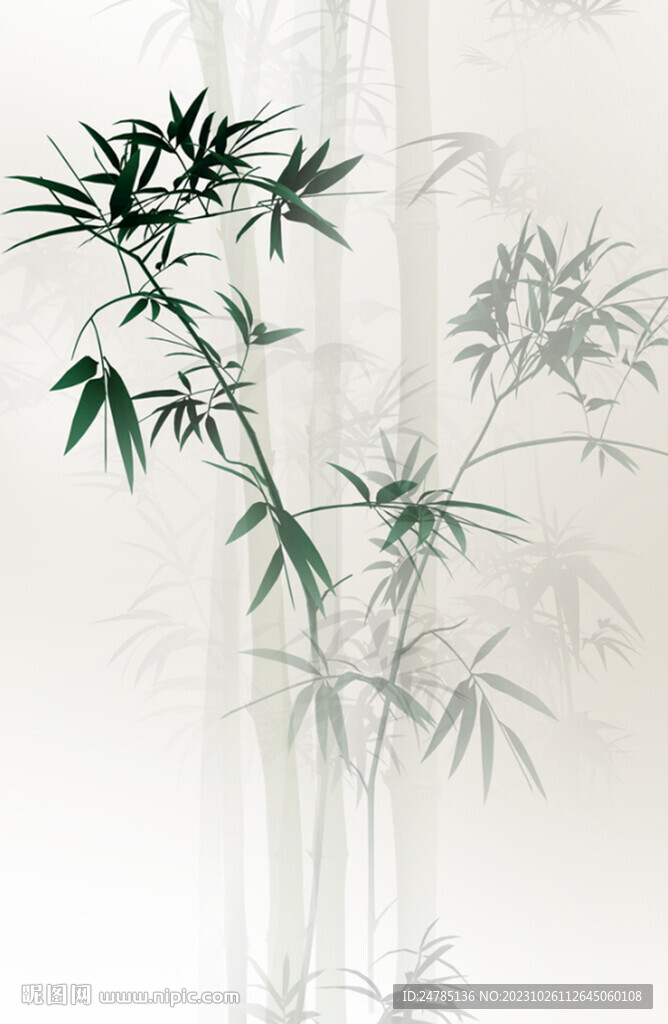 水墨竹子