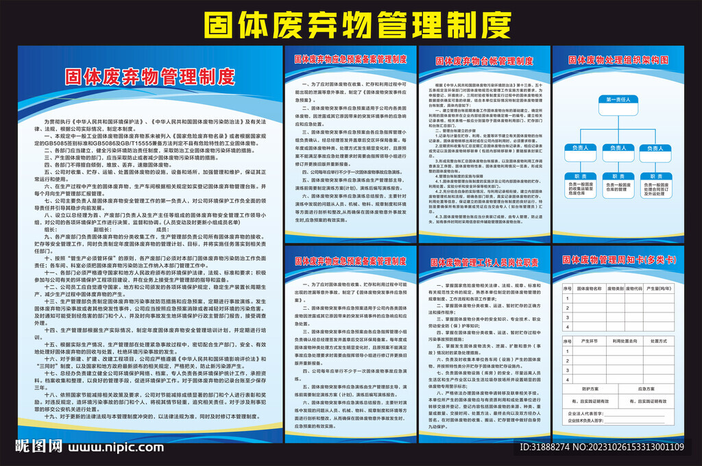 固体废弃物管理管理制度