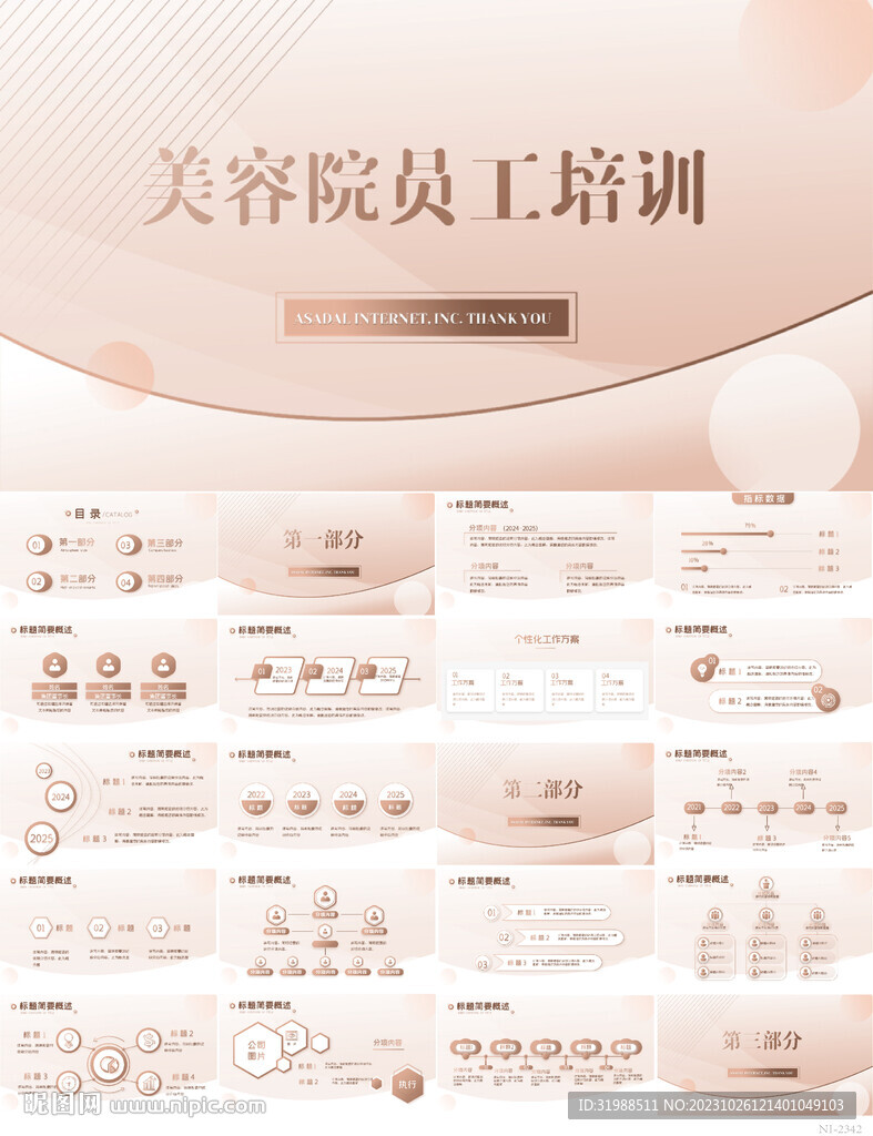 高档美容院员工培训动态PPT