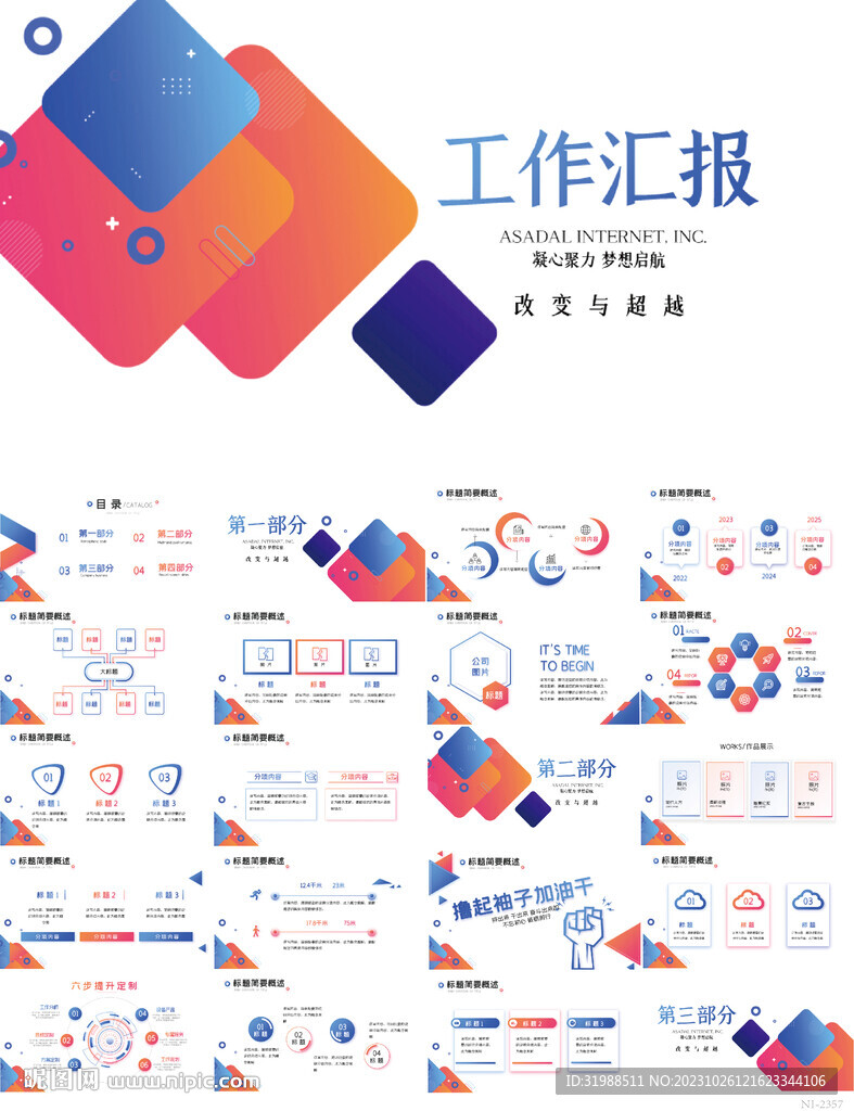 2024工作总结汇报动态PPT