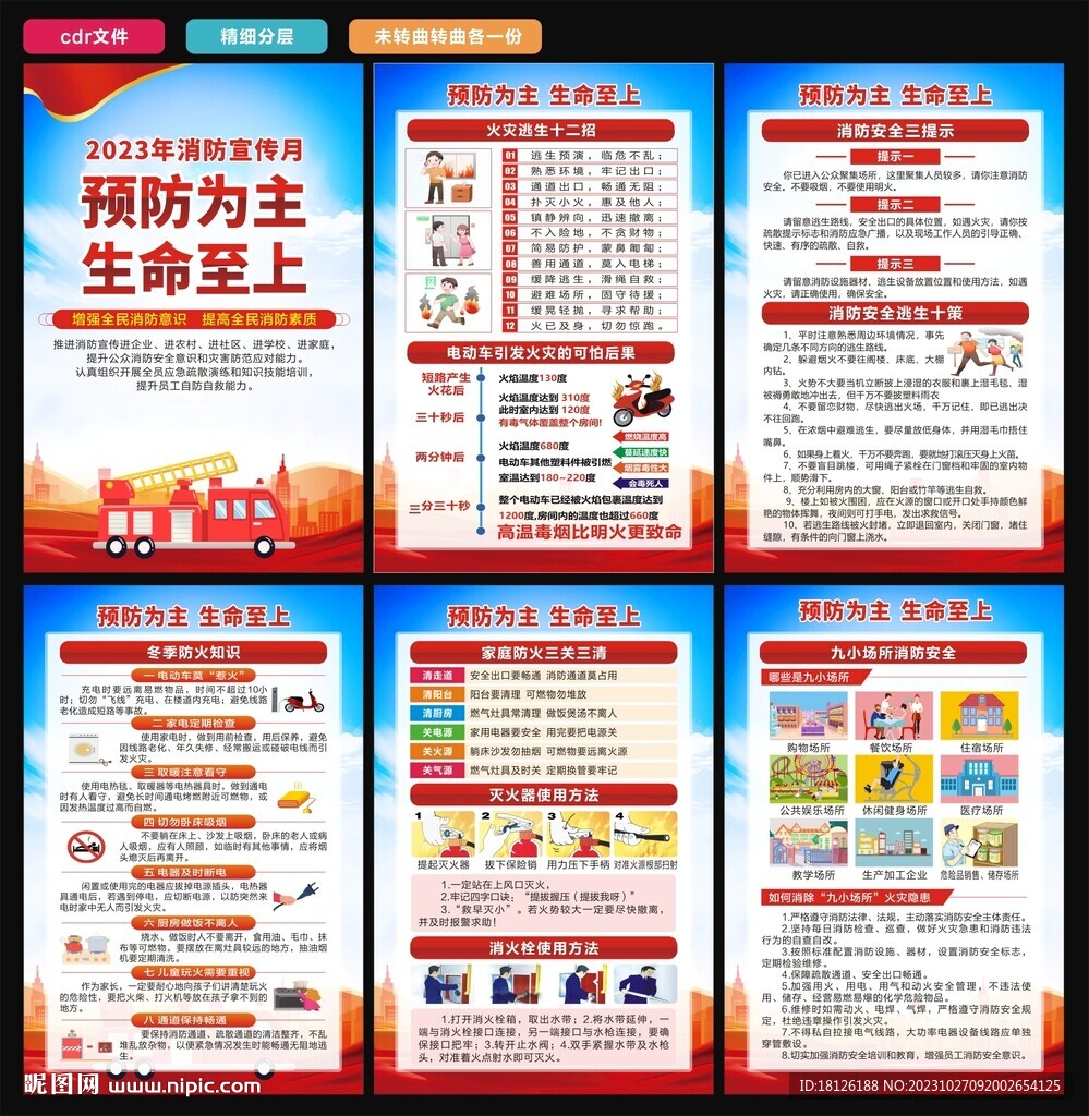 2023消防安全海报