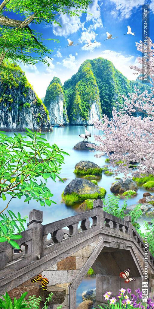 海景流水过道玄关