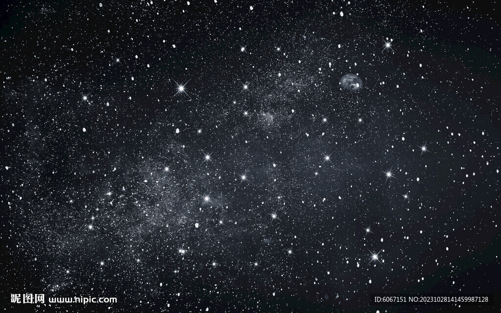 黑色星空背景墙